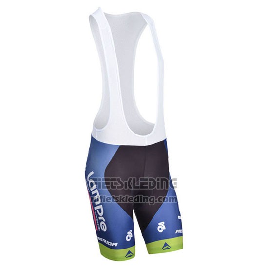 2014 Fietskleding Lampre Merida Roze en Blauw Korte Mouwen en Koersbroek